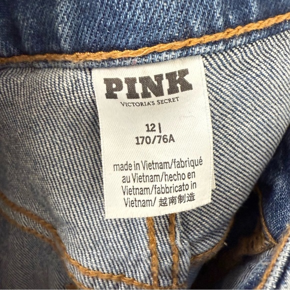 {12} DENIM BY PINK HIGH-RISE STRAIGHT JEANS - Picture 7 of 9